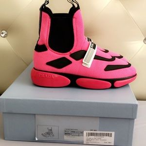 pink prada high tops